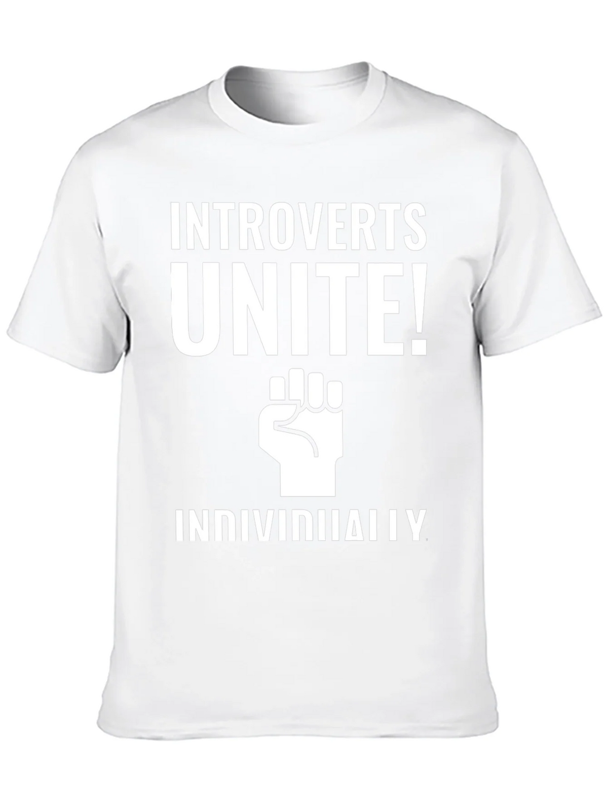 Introverts Unite! Black Graphic Tee product image 9