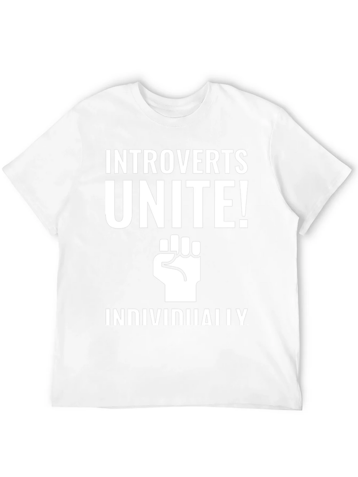 Introverts Unite! Black Graphic Tee product image 11