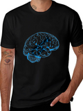 Brain Graphic Tee - Black Crew Neck T-Shirt product image 1