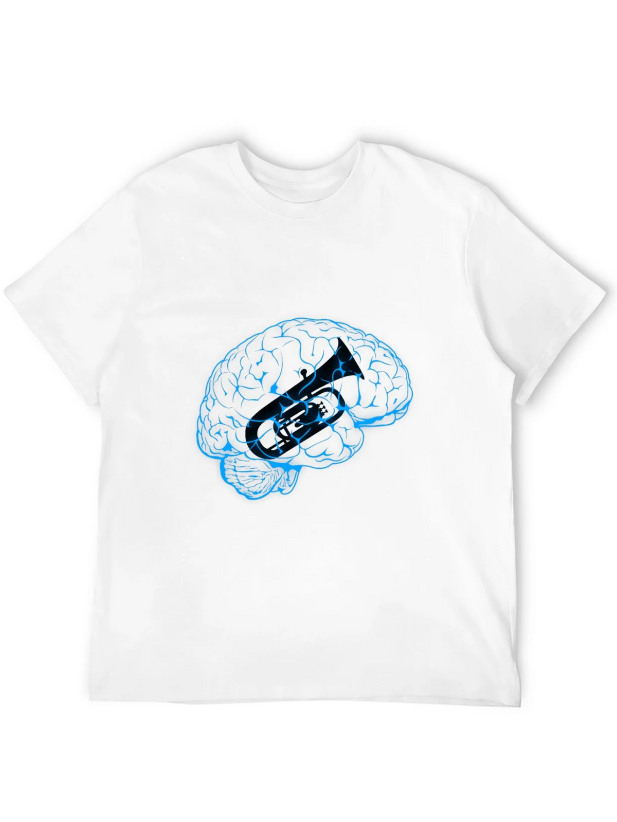 Brain Graphic Tee - Black Crew Neck T-Shirt product image 11