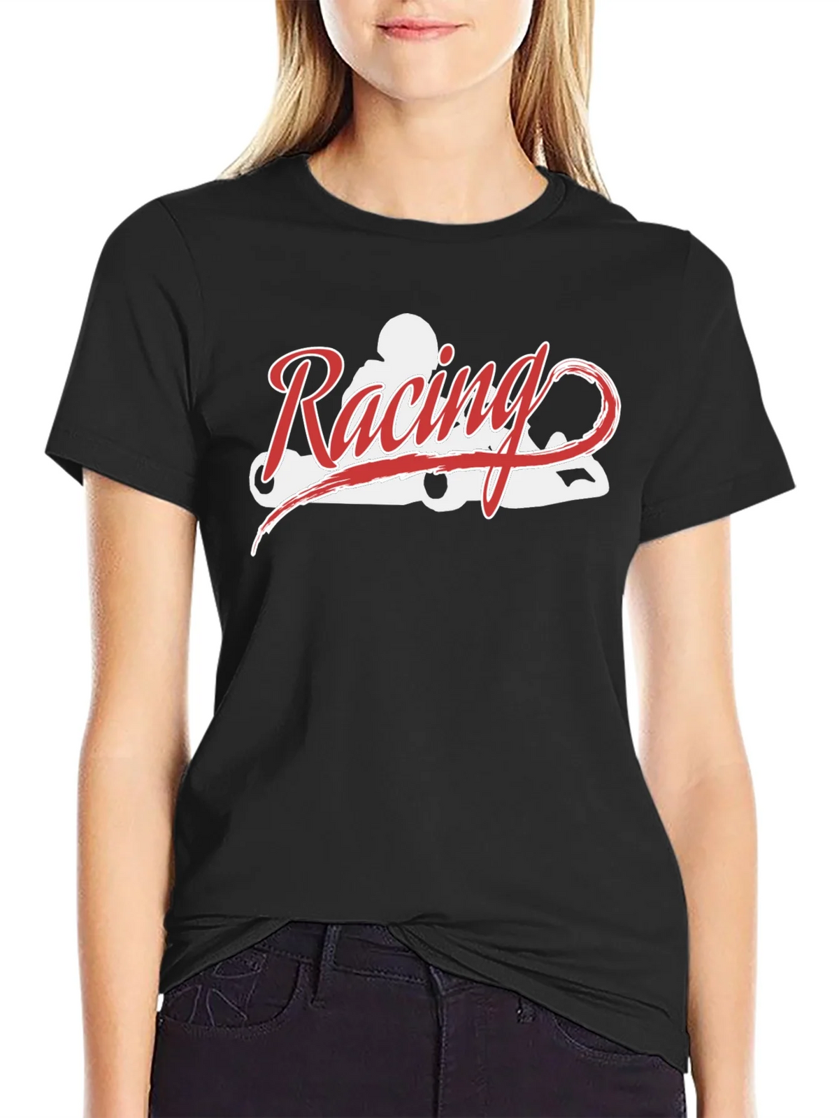 Racing Kart Tee - Black Cotton T-Shirt product image 2