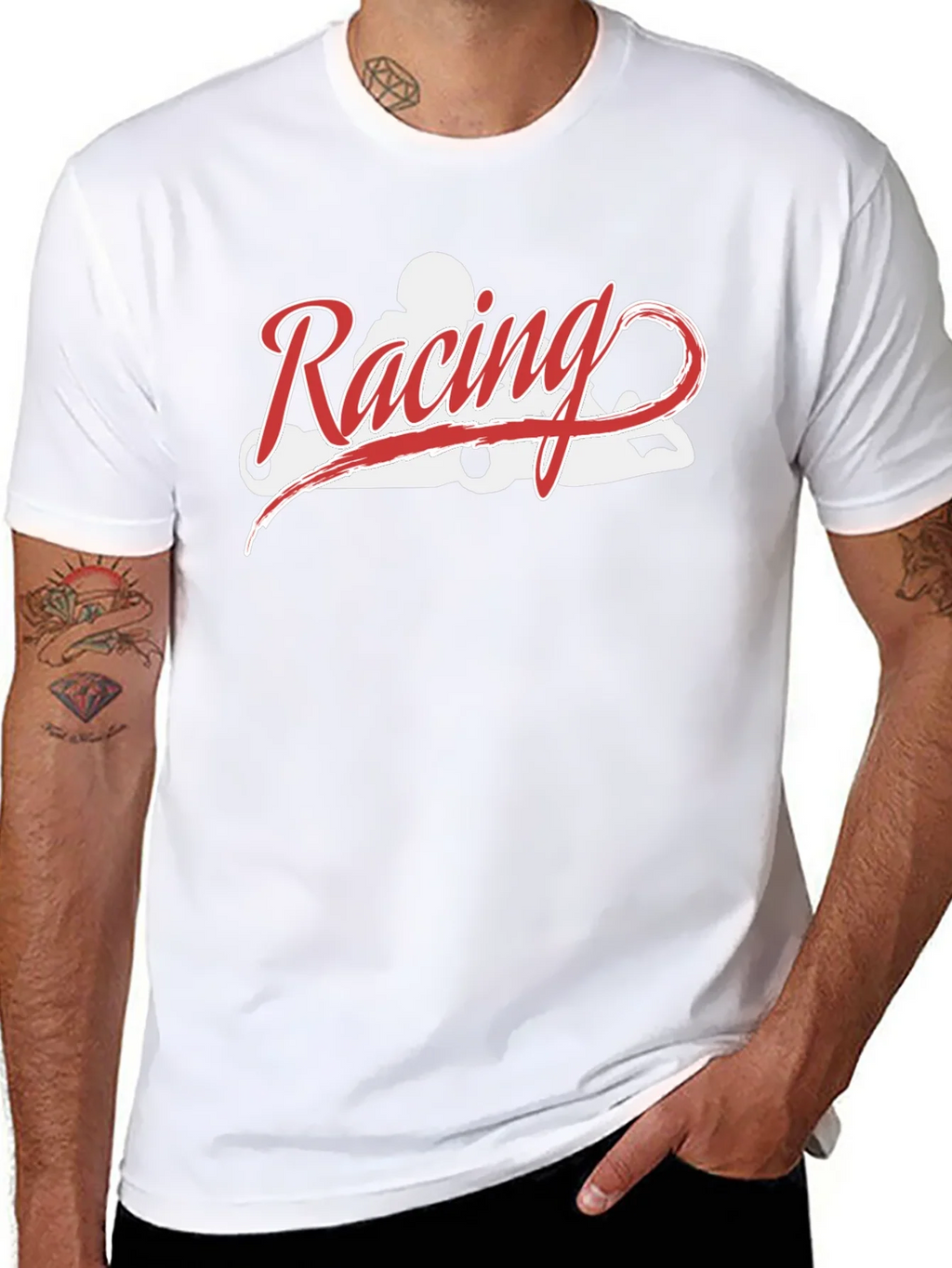 Racing Kart Tee - Black Cotton T-Shirt product image 7