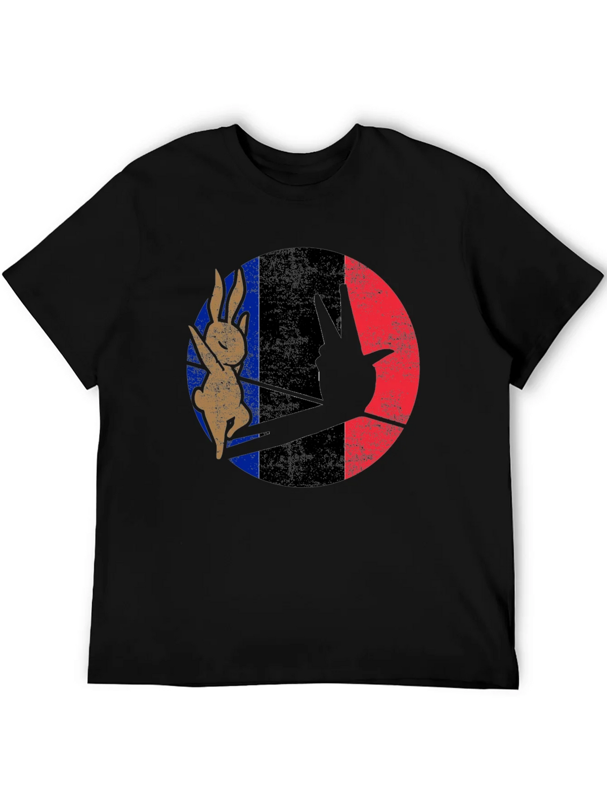 Retro Bunny Peace Sign Graphic Tee product image 5