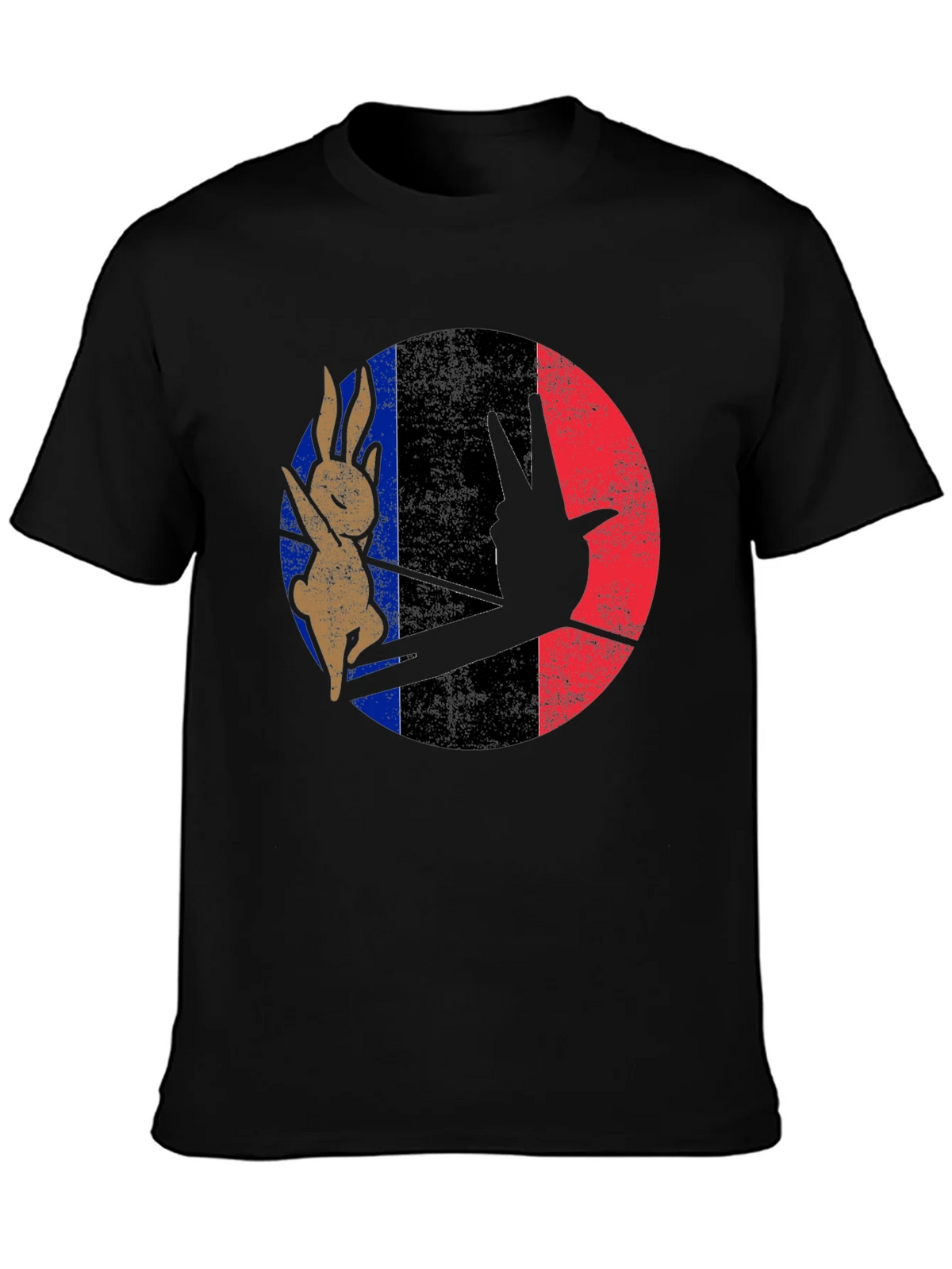 Retro Bunny Peace Sign Graphic Tee product image 3