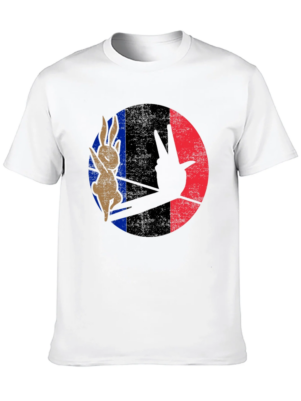 Retro Bunny Peace Sign Graphic Tee product image 9