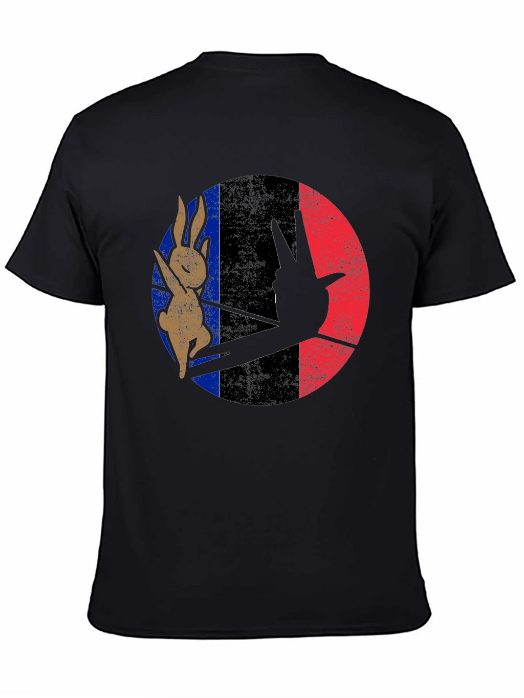 Retro Bunny Peace Sign Graphic Tee product image 4