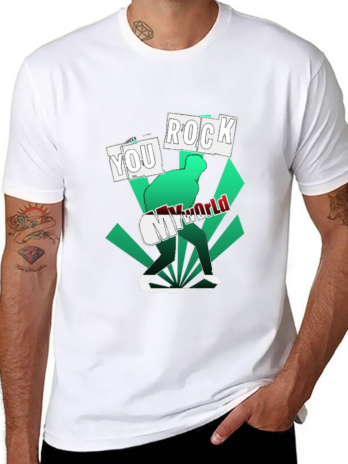 Rock My World Graphic Tee - Cool Design Soft Fabric product image 7