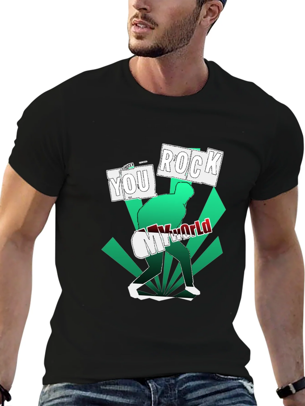 Rock My World Graphic Tee - Cool Design Soft Fabric product image 6