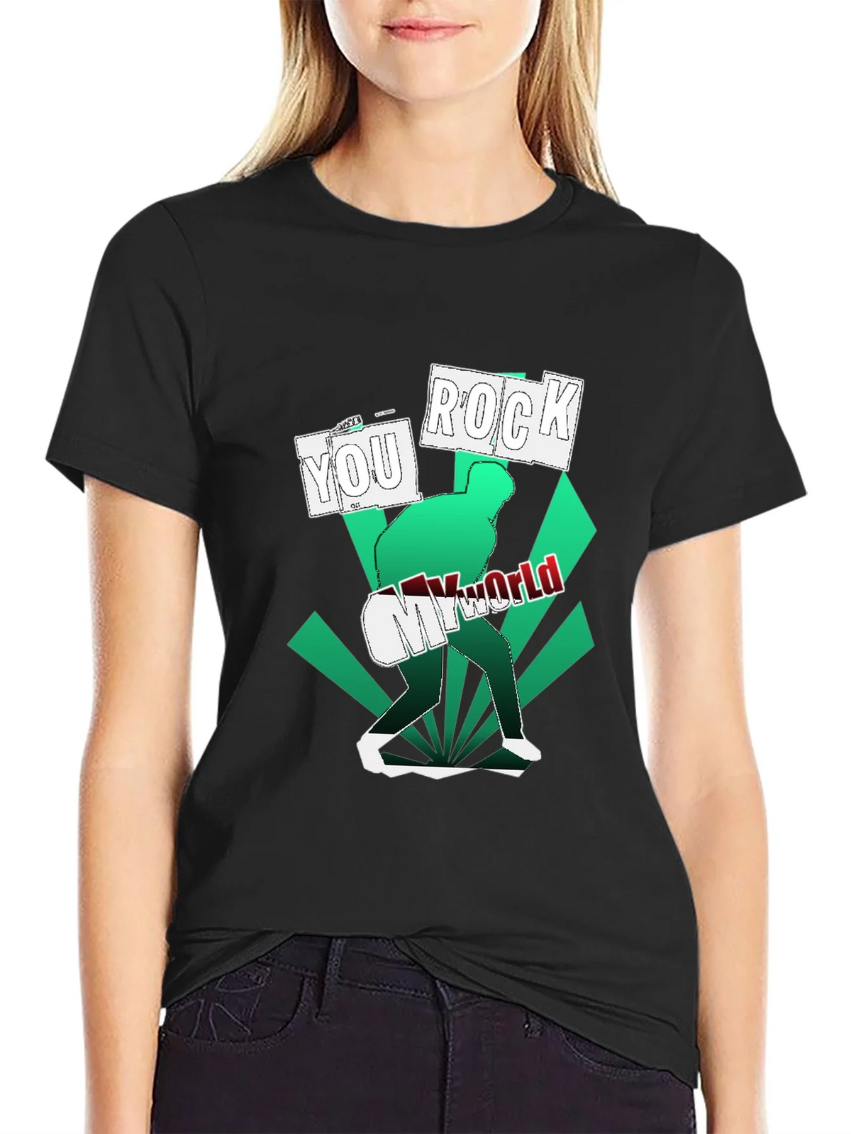 Rock My World Graphic Tee - Cool Design Soft Fabric product image 2