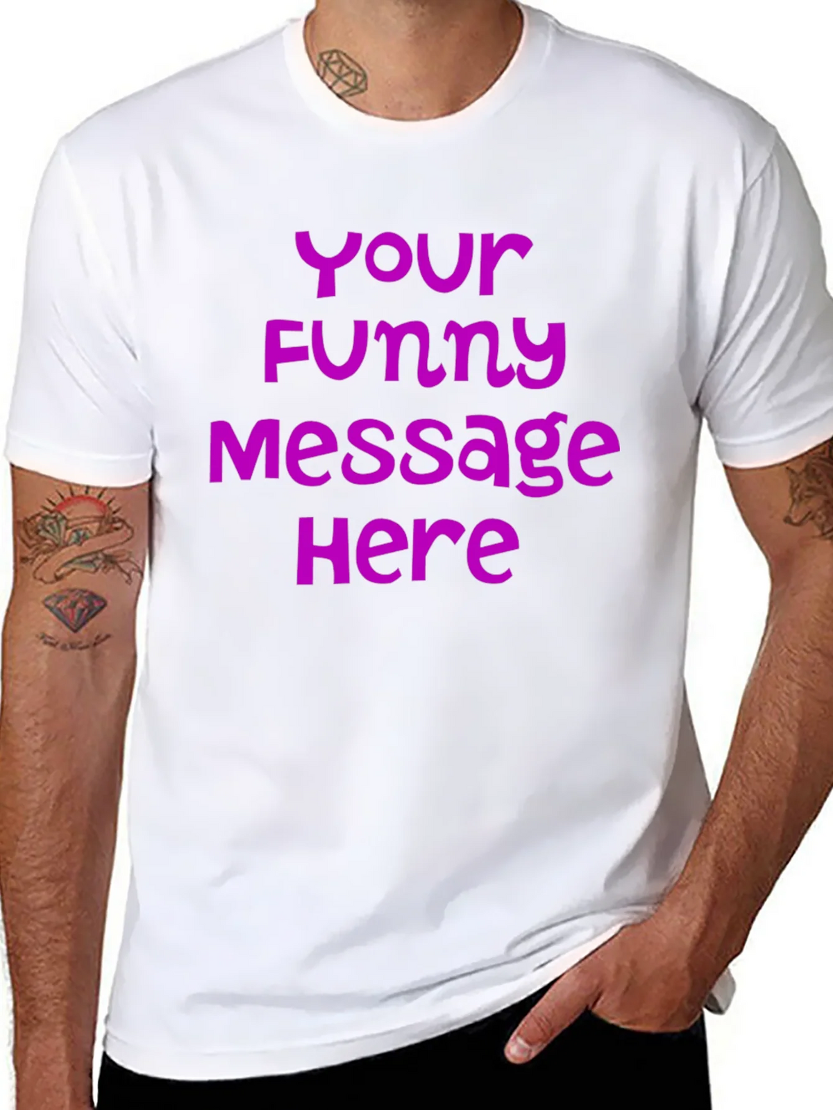 Customizable Funny Message T-Shirt product image 7
