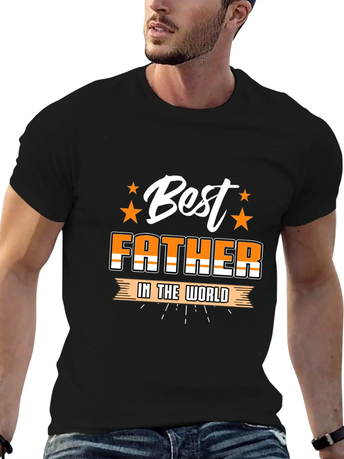 Best Father T-Shirt - Black Graphic Tee product image 6