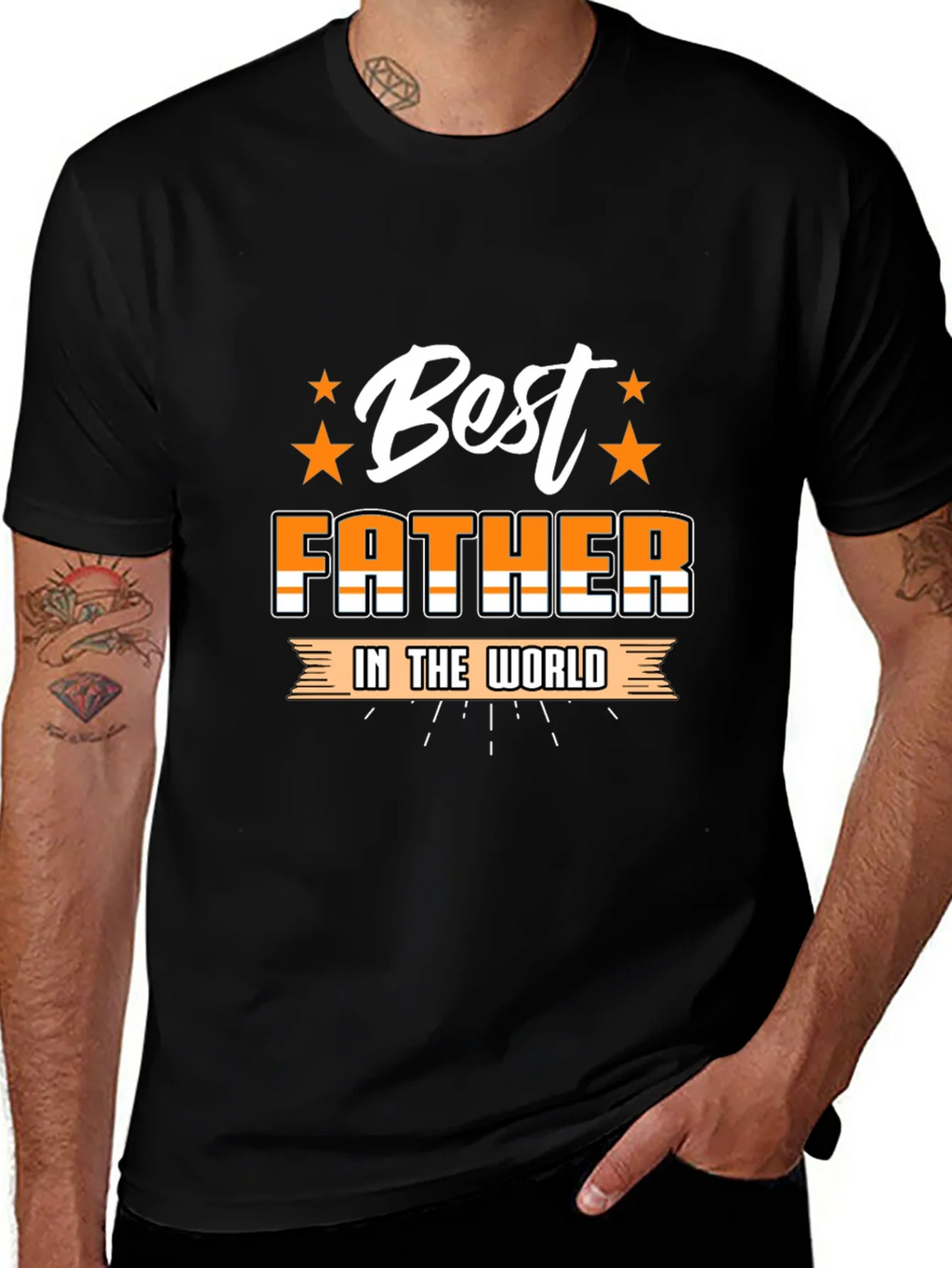 Best Father T-Shirt - Black Graphic Tee product image 1