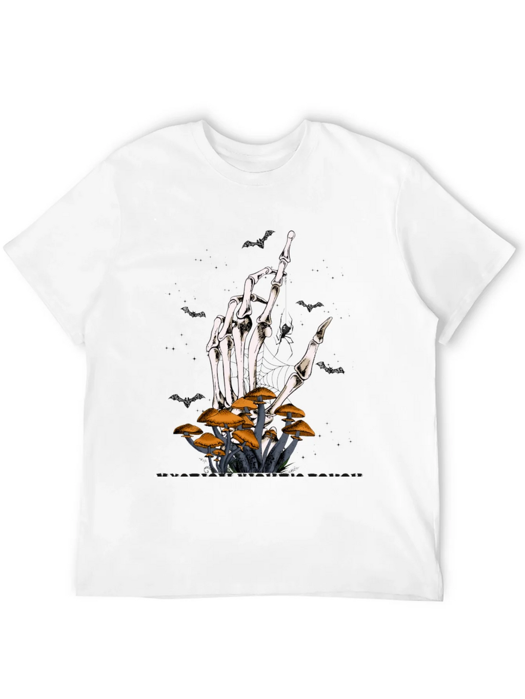 Halloween Skeleton Hand & Mushroom T-Shirt product image 11