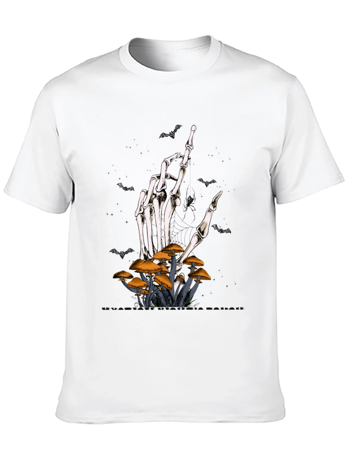 Halloween Skeleton Hand & Mushroom T-Shirt product image 9