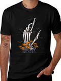 Halloween Skeleton Hand & Mushroom T-Shirt product image 1
