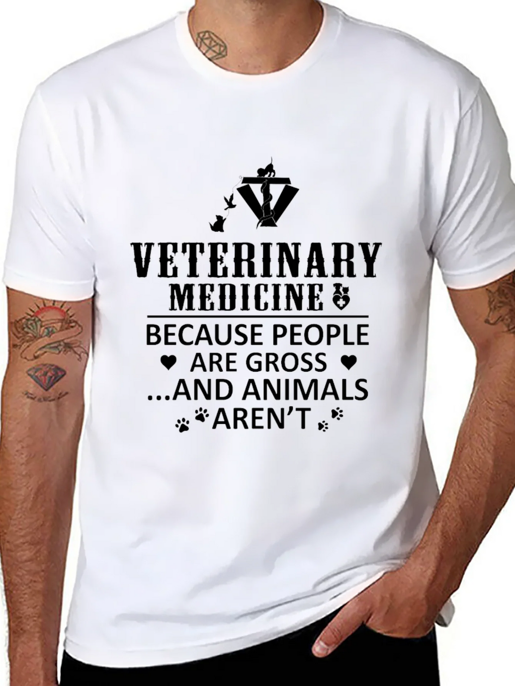 Veterinary Medicine T-Shirt - Because Animals Arent Gross! product image 7