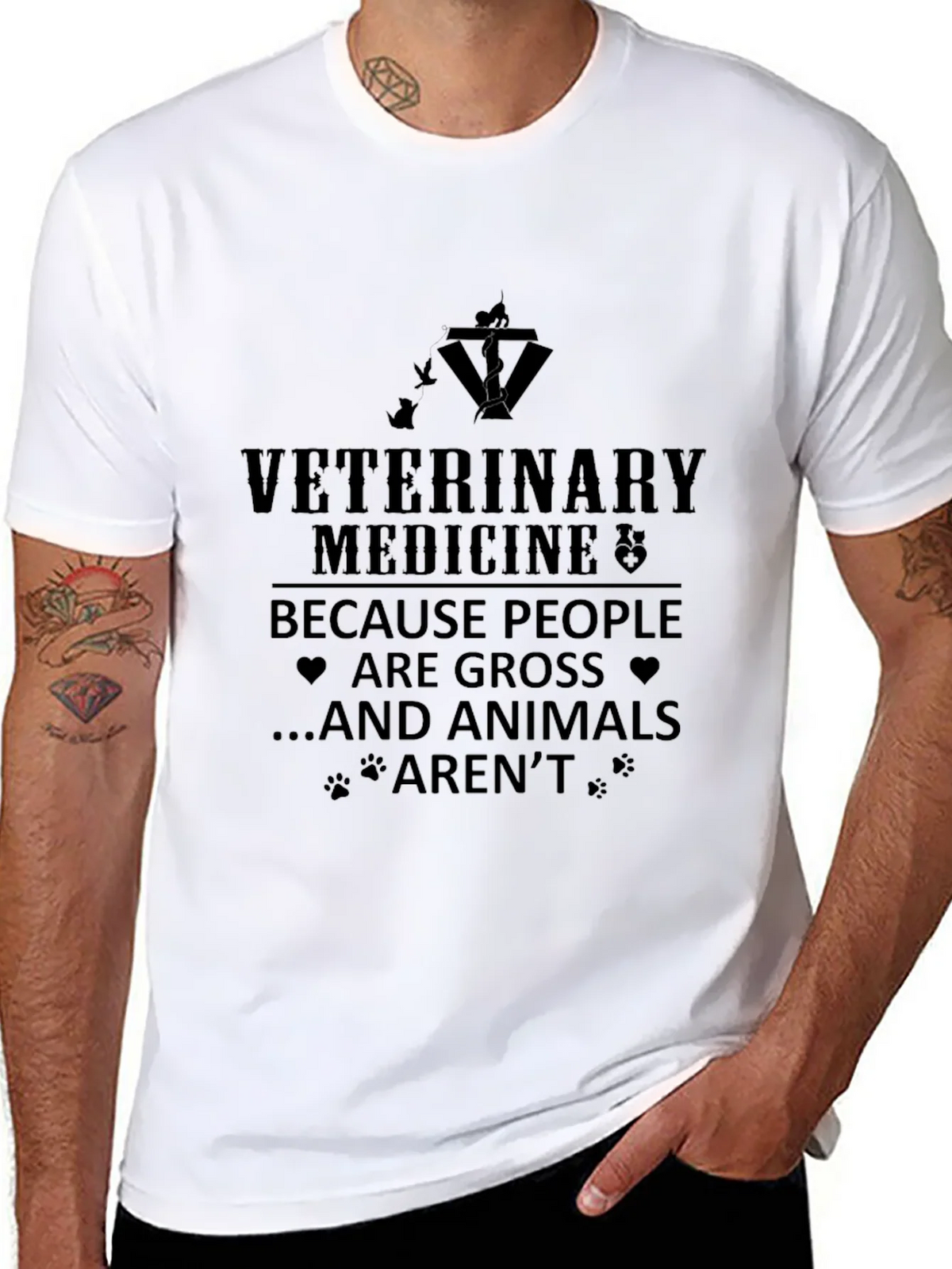 Veterinary Medicine T-Shirt - Because Animals Arent Gross! product image 7