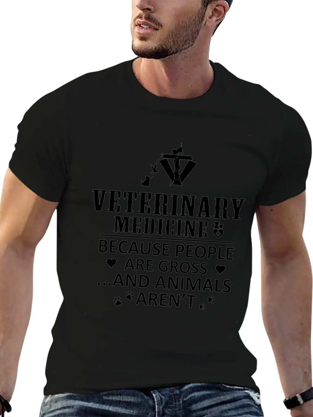 Veterinary Medicine T-Shirt - Because Animals Arent Gross! product image 6