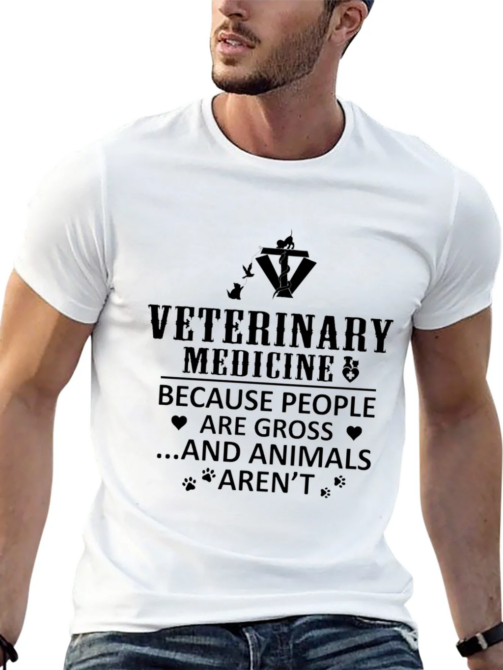 Veterinary Medicine T-Shirt - Because Animals Arent Gross! product image 12