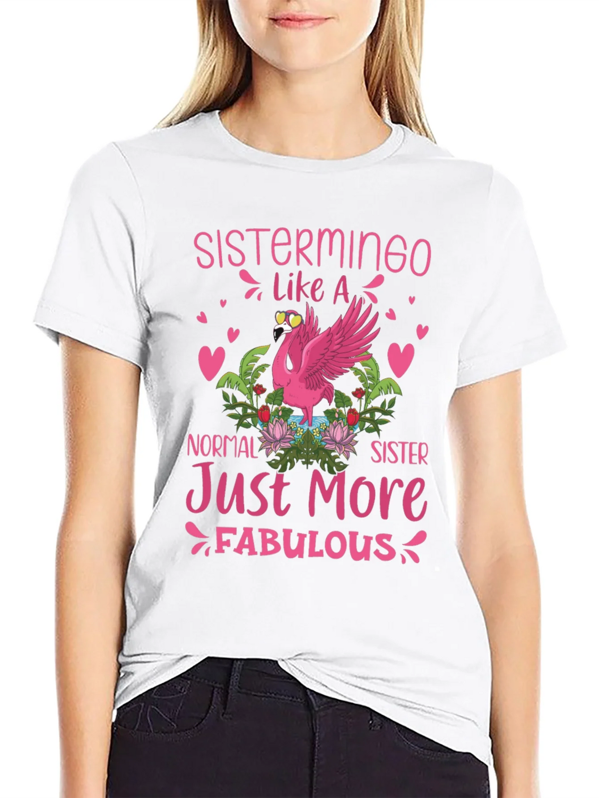 Sistermingo T-Shirt: Fabulous Flamingo Tee product image 8