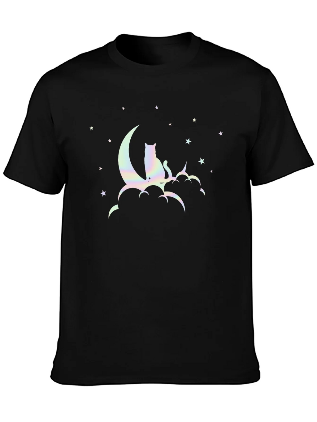Cat On Moon Graphic T-Shirt product image 3