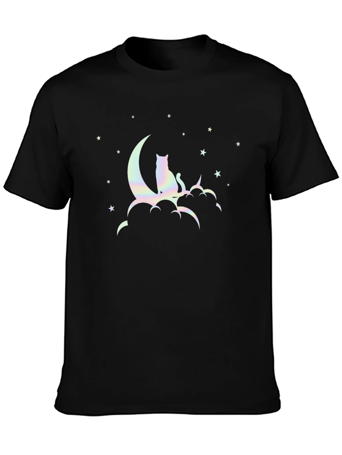 Cat On Moon Graphic T-Shirt product image 3