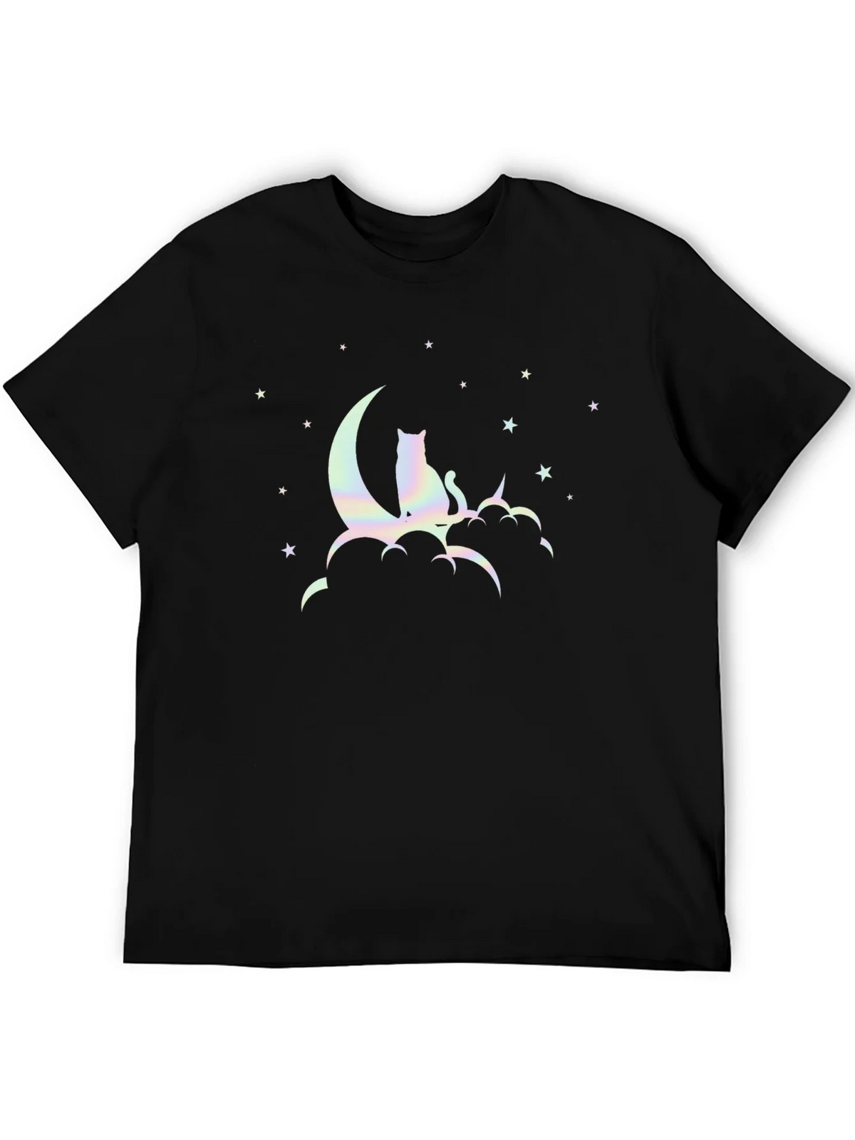 Cat On Moon Graphic T-Shirt product image 5