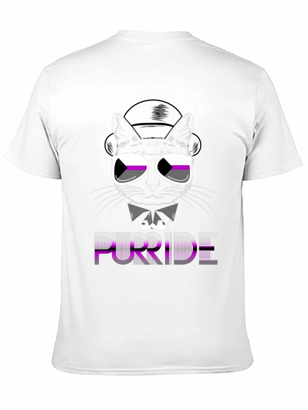Purride Cat Graphic T-Shirt - Asexual Pride product image 10