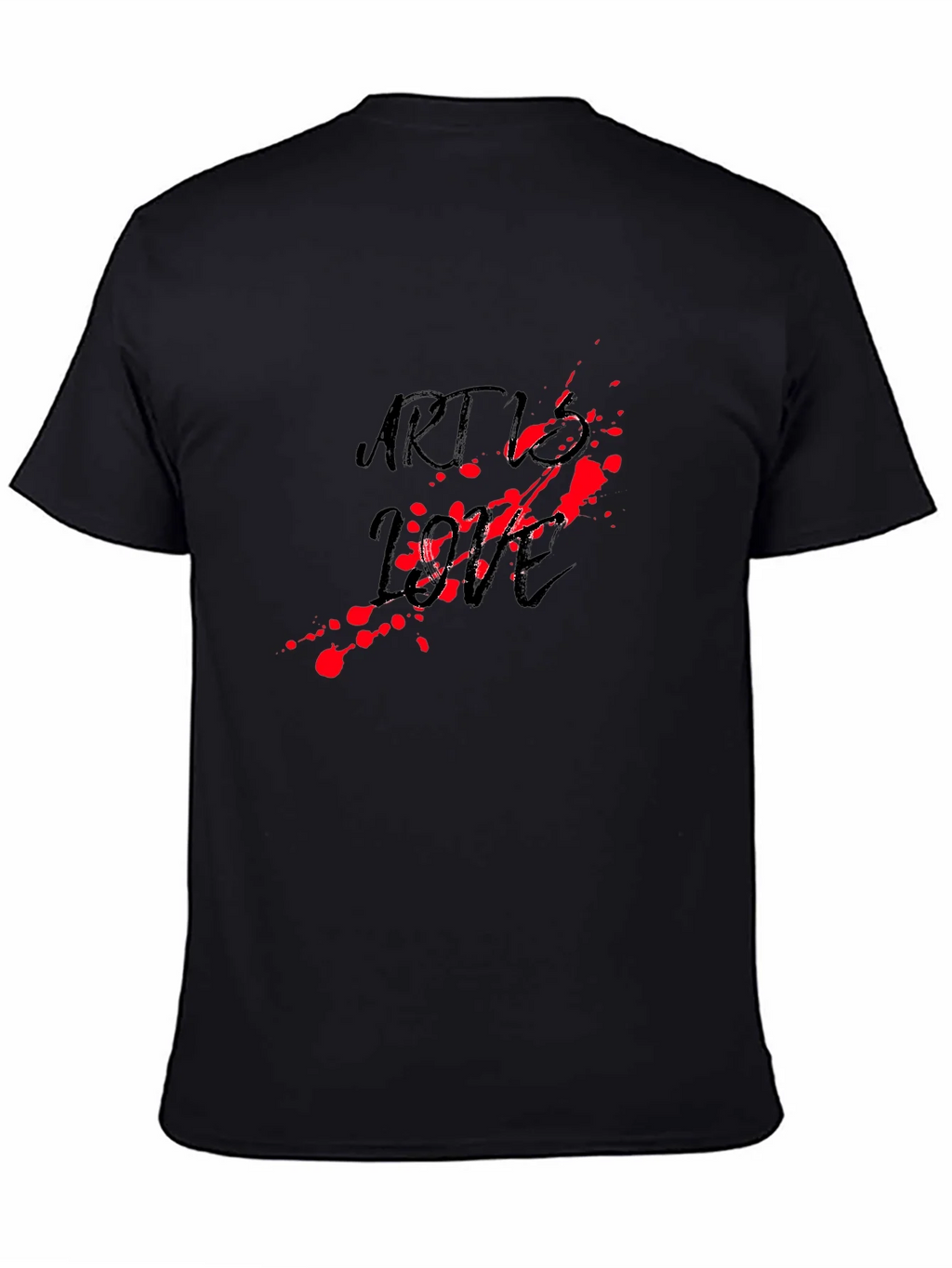 Art vs Love Black Graphic Tee product image 4