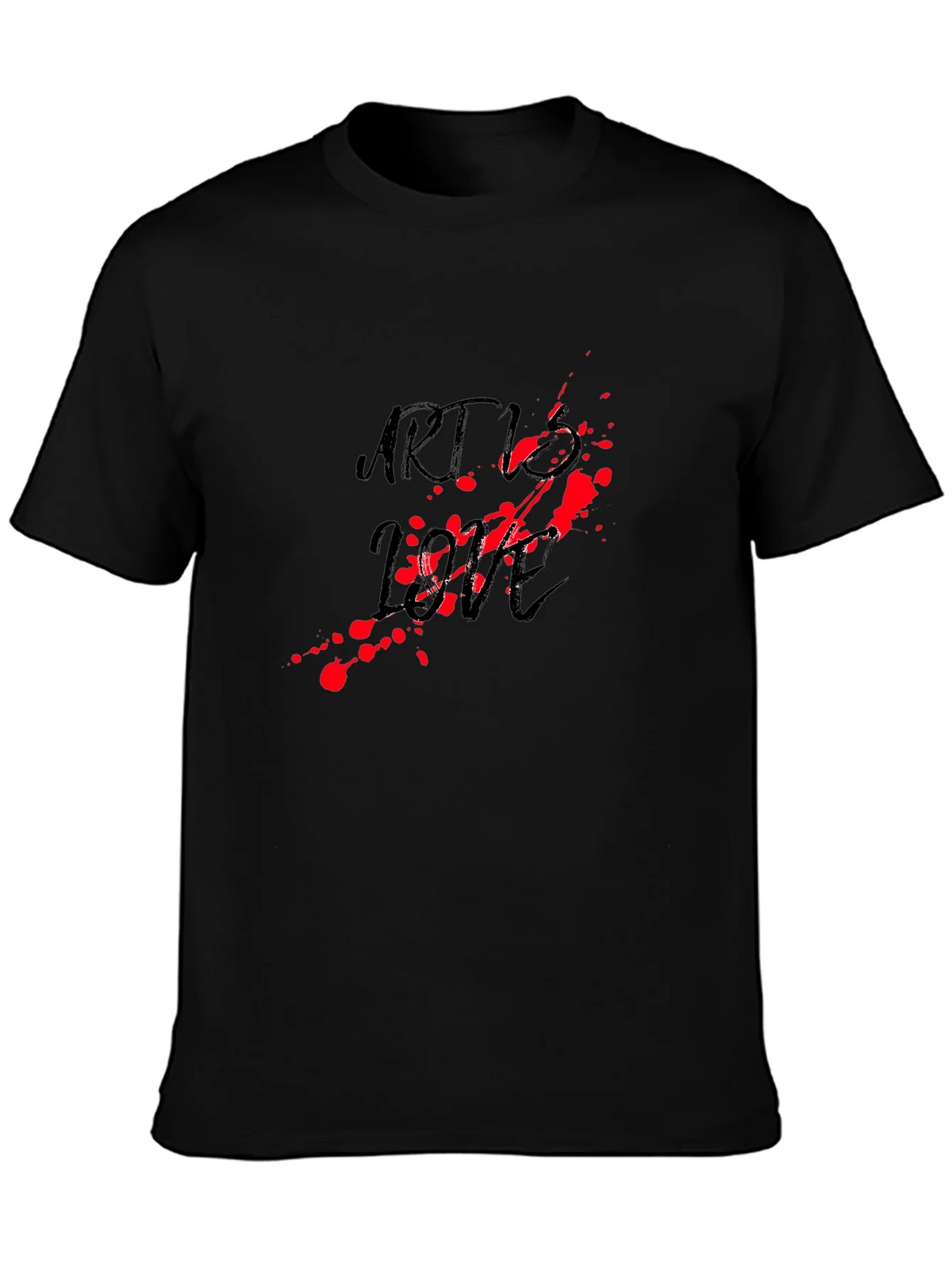 Art vs Love Black Graphic Tee product image 3