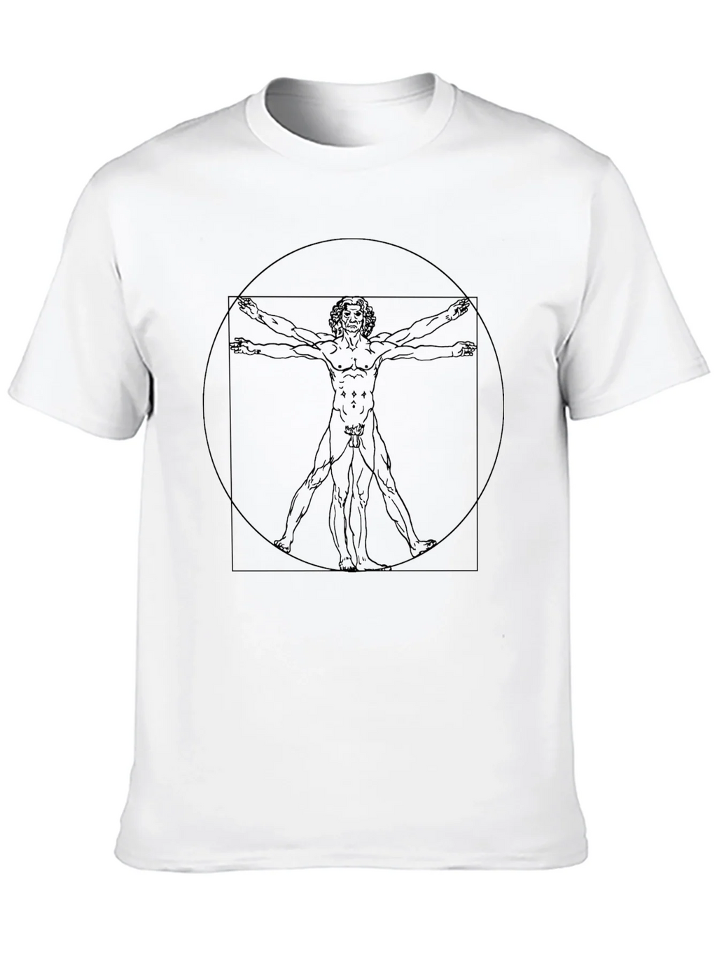 Vitruvian Man Graphic Tee - Black T-Shirt product image 9
