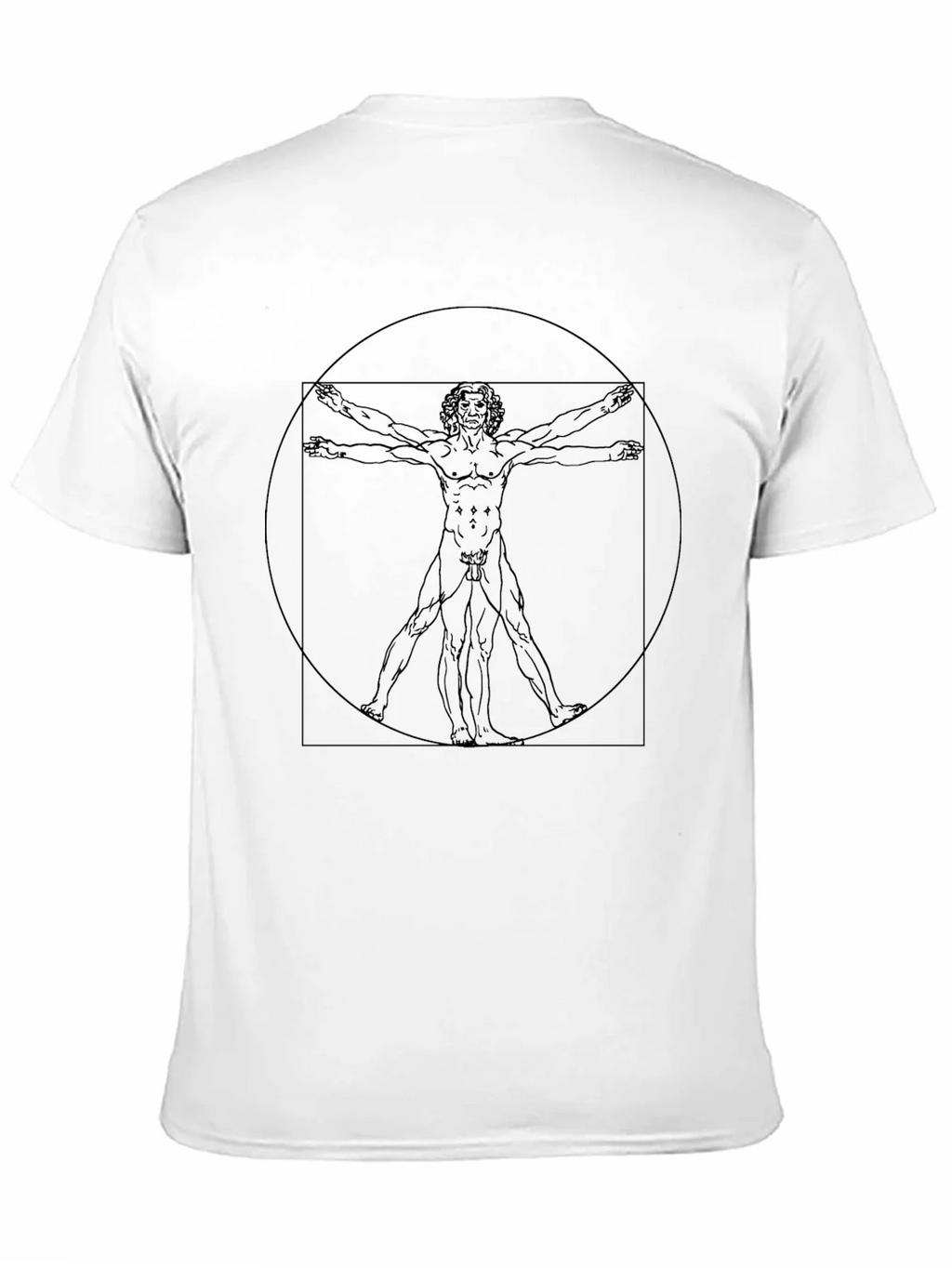Vitruvian Man Graphic Tee - Black T-Shirt product image 10
