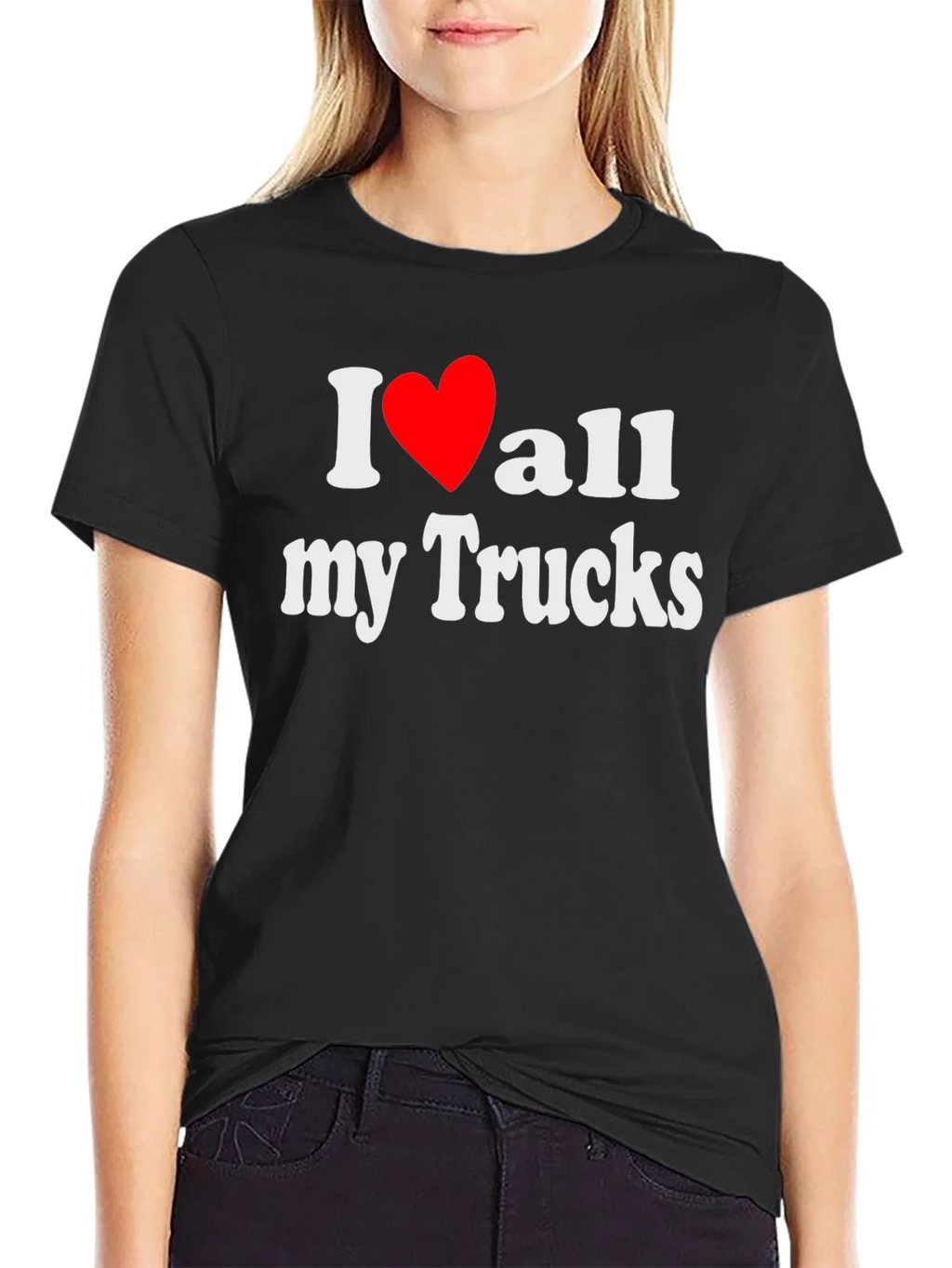 I Love All My Trucks T-Shirt - Black product image 2