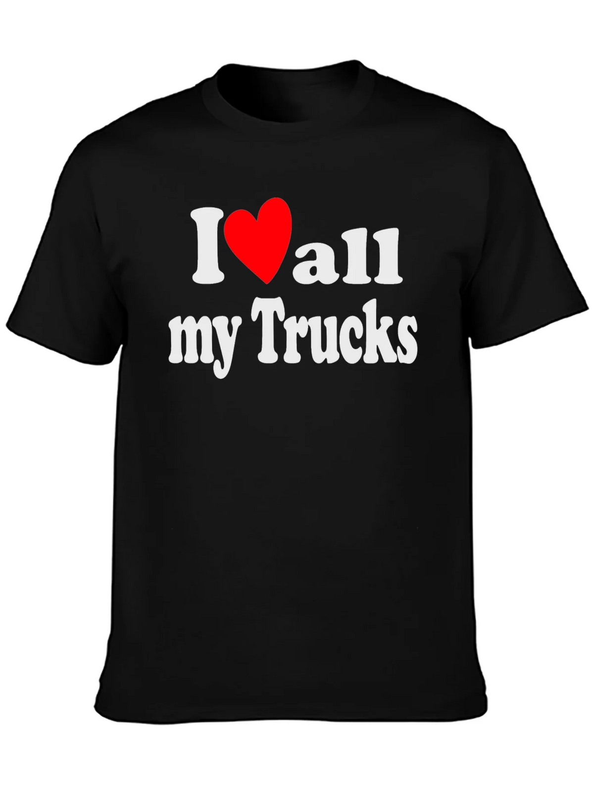 I Love All My Trucks T-Shirt - Black product image 3