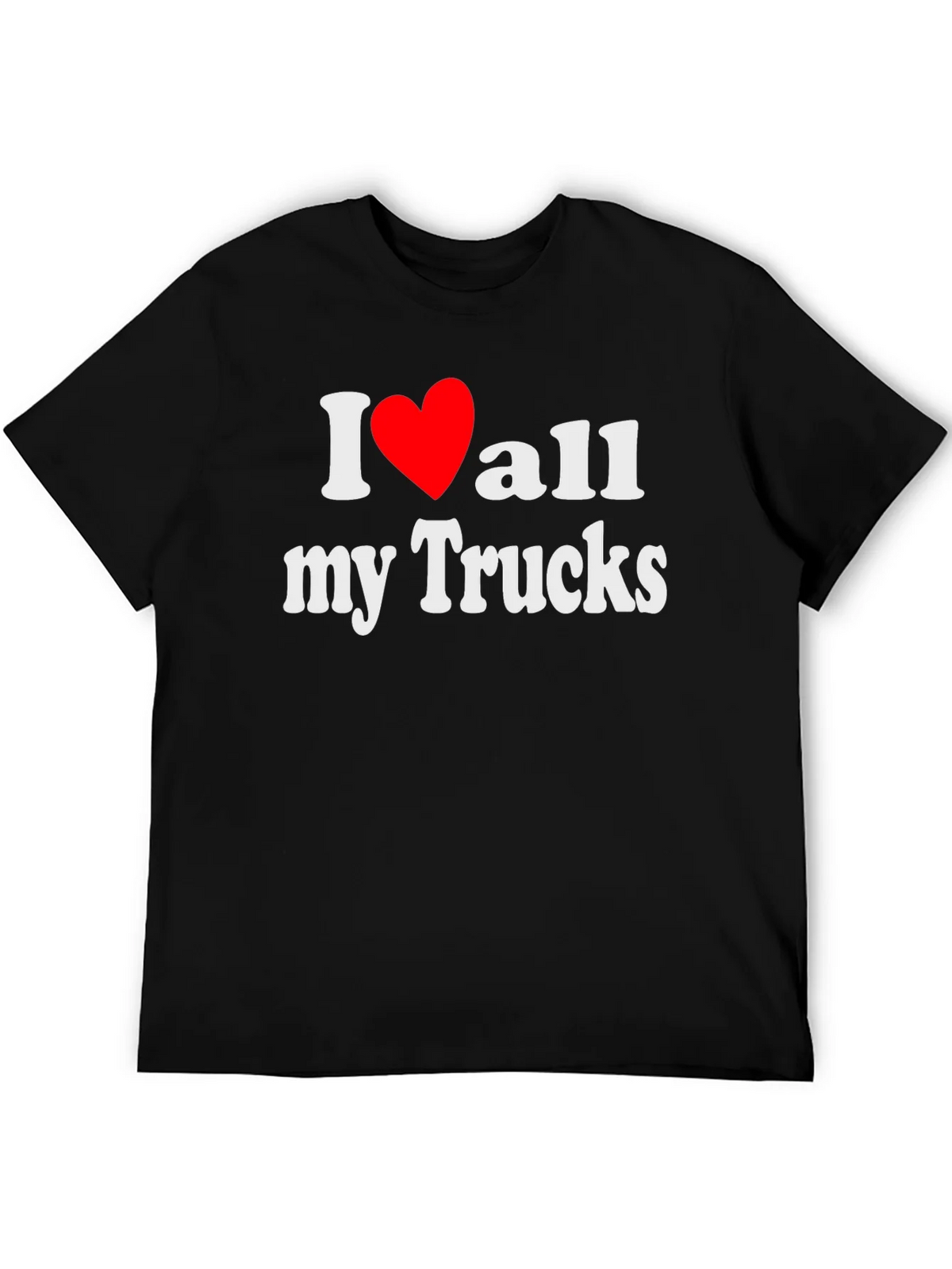 I Love All My Trucks T-Shirt - Black product image 5