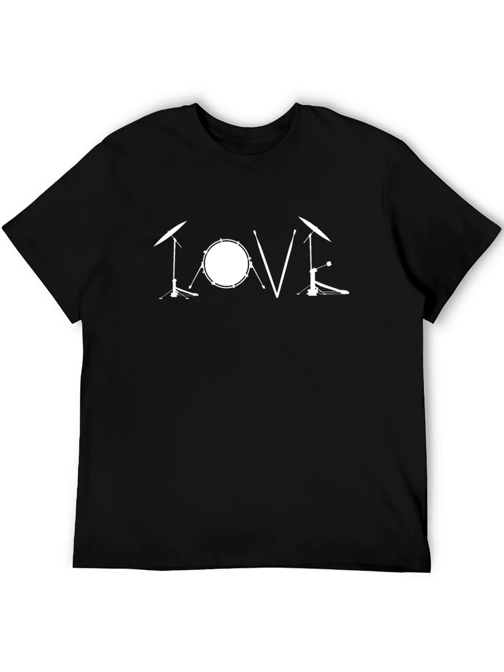 Drum Kit Love Graphic Tee - Music Lovers T-Shirt product image 5