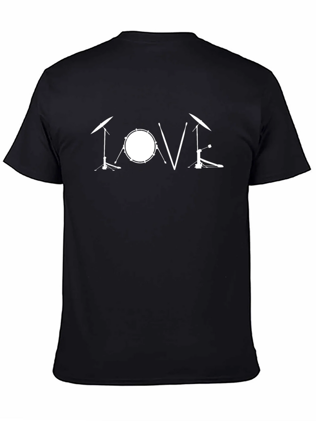 Drum Kit Love Graphic Tee - Music Lovers T-Shirt product image 4