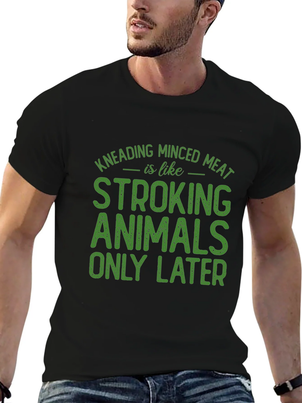 Kneading Minced Meat Graphic T-Shirt product image 6