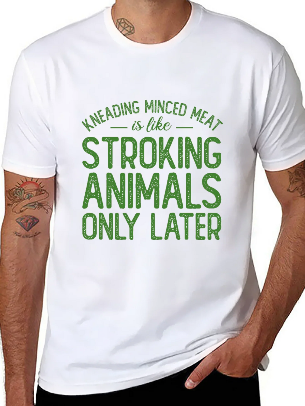 Kneading Minced Meat Graphic T-Shirt product image 7
