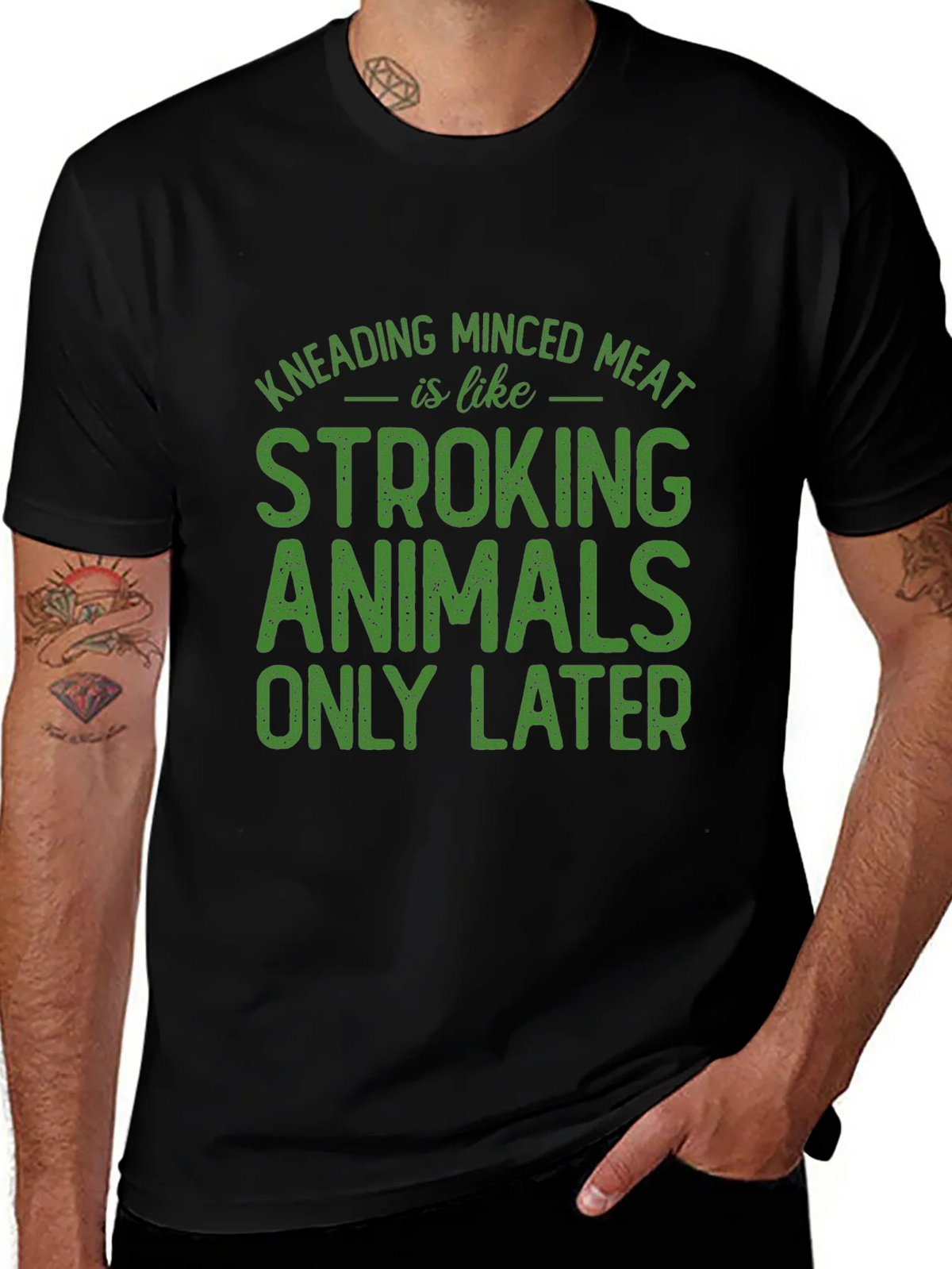 Kneading Minced Meat Graphic T-Shirt product image 1