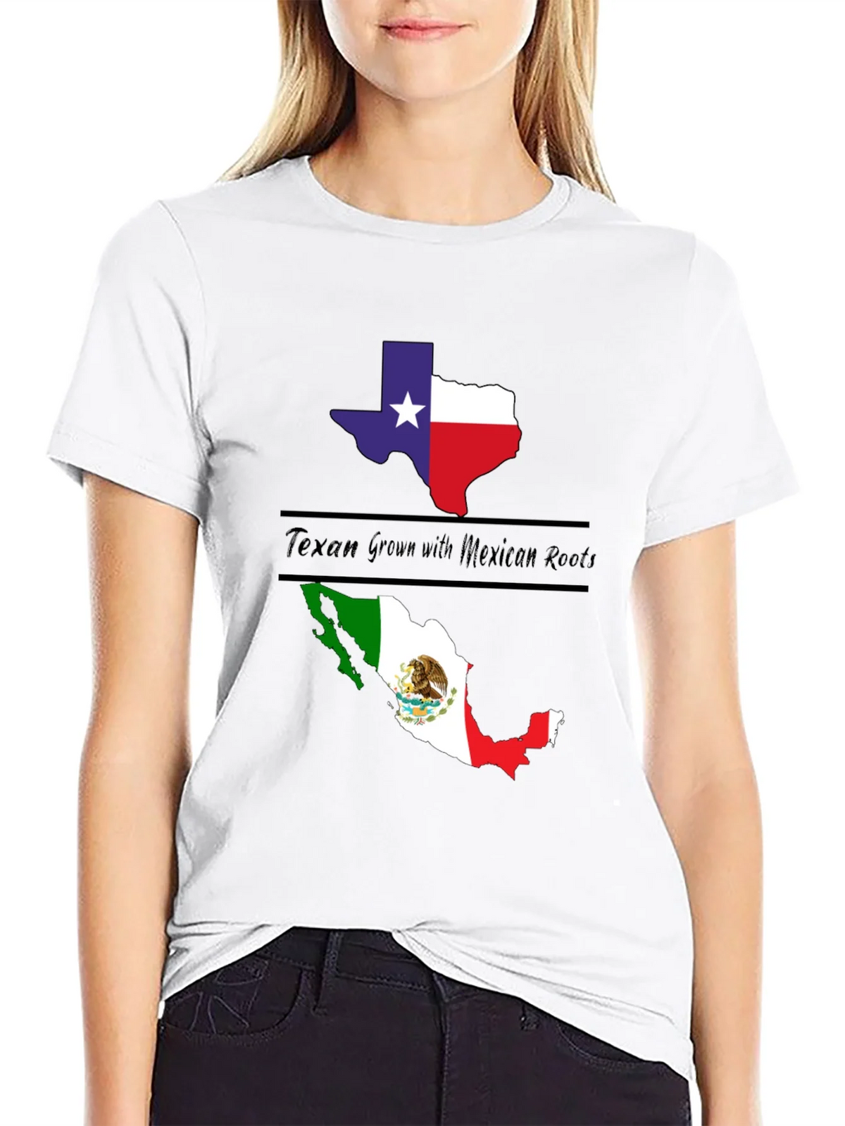 Texan Grown with Mexican Roots Graphic Tee product image 8