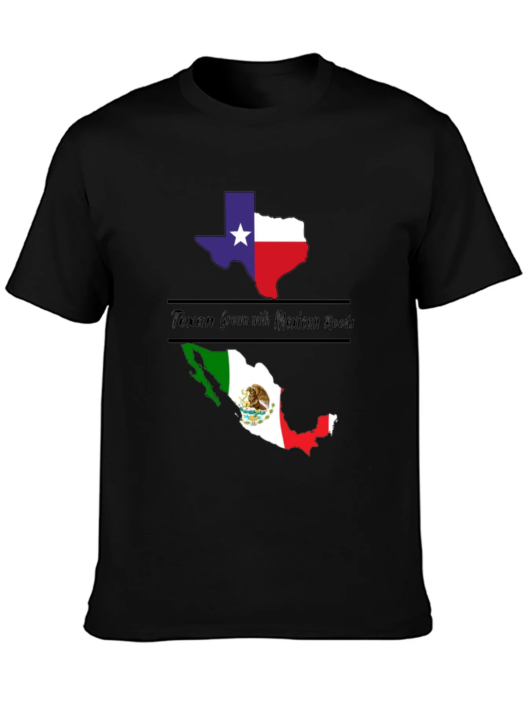 Texan Grown with Mexican Roots Graphic Tee product image 3