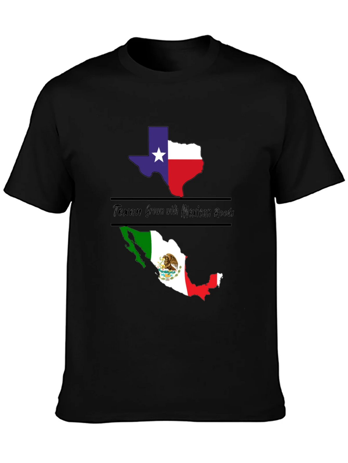 Texan Grown with Mexican Roots Graphic Tee product image 3