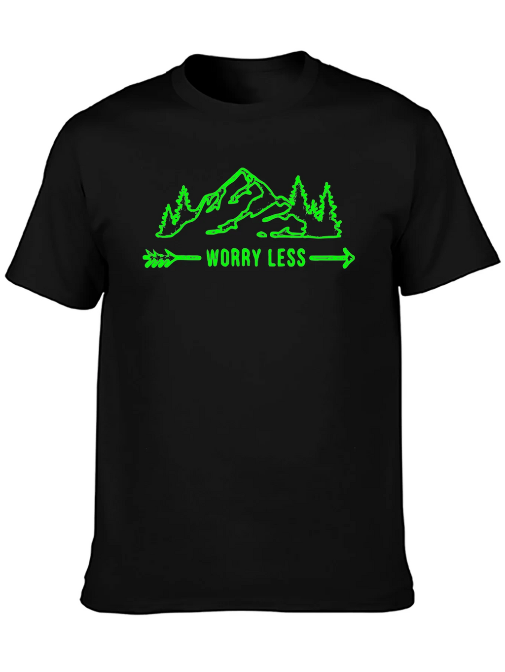 Worry Less Mountain Graphic T-Shirt product image 3