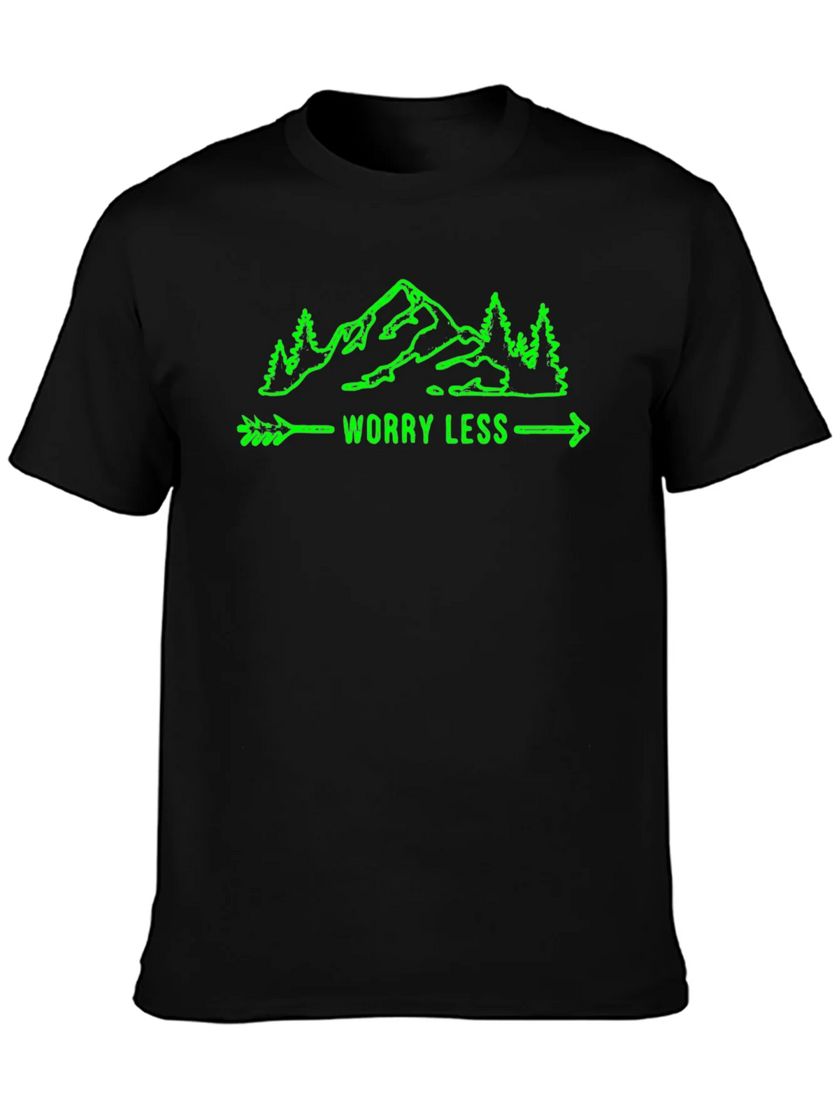 Worry Less Mountain Graphic T-Shirt product image 3