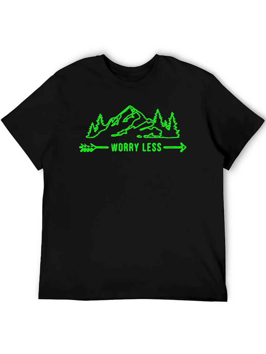 Worry Less Mountain Graphic T-Shirt product image 5