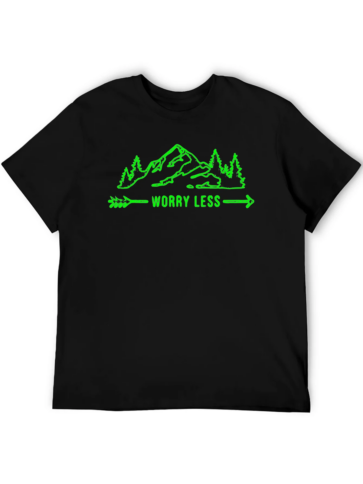 Worry Less Mountain Graphic T-Shirt product image 5