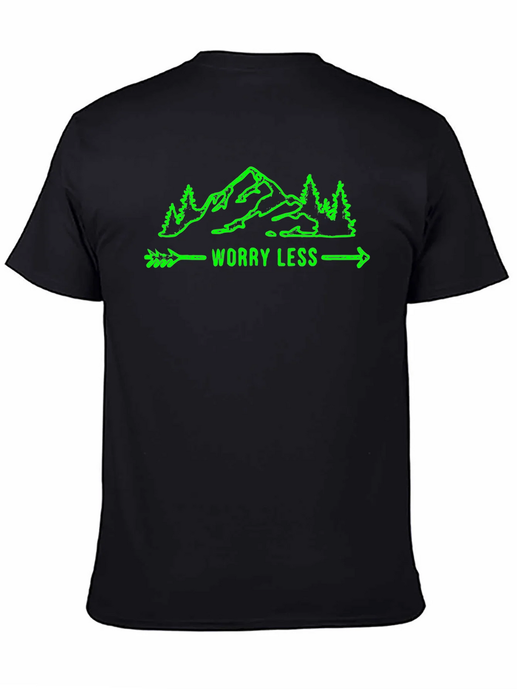 Worry Less Mountain Graphic T-Shirt product image 4