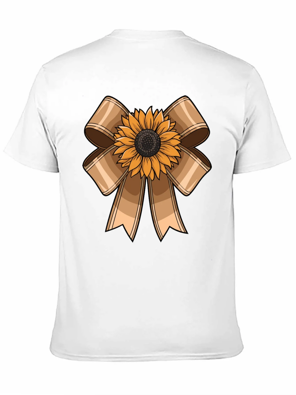 Sunflower Bow Graphic Tee - Casual Comfort product image 7