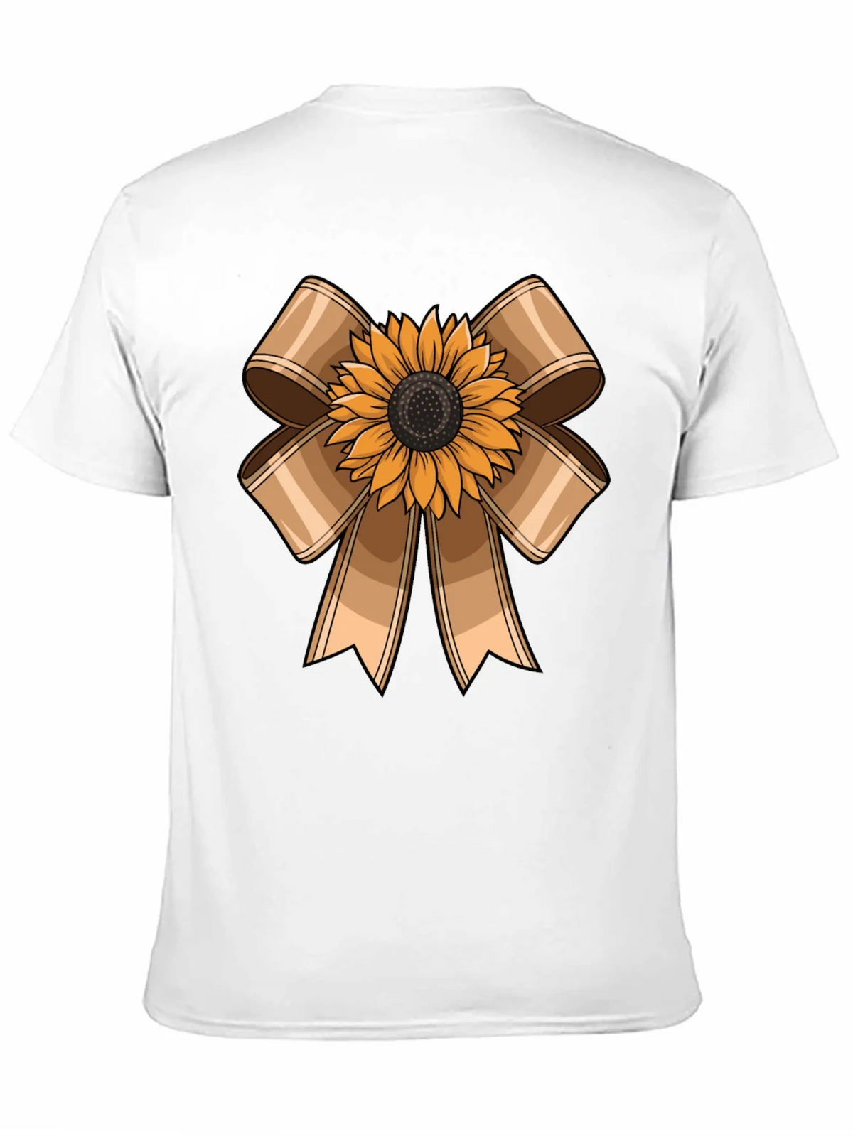 Sunflower Bow Graphic Tee - Casual Comfort product image 7